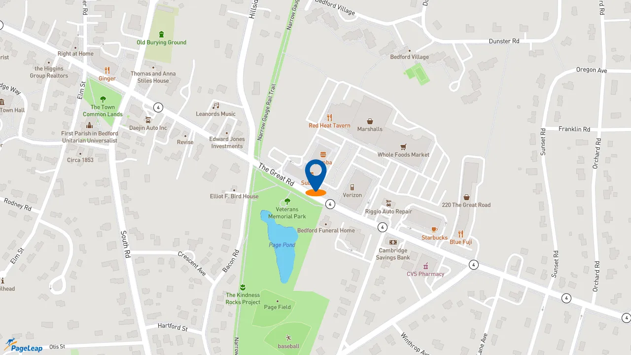 https://pageleap.com map showing location of Subway in Manhattan.