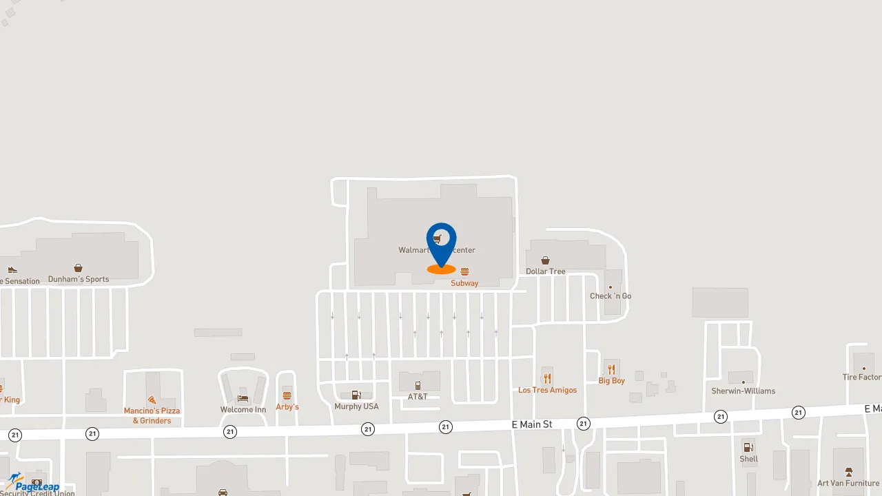https://pageleap.com map showing location of Subway in Owosso.