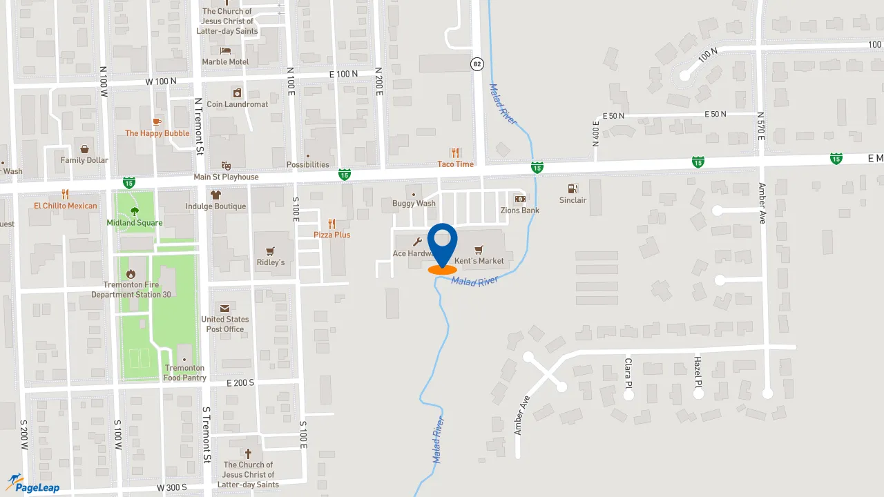 https://pageleap.com map showing location of Subway in Tremonton.