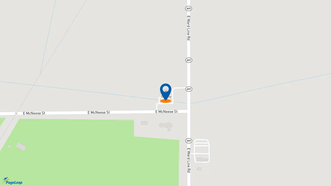 https://pageleap.com map showing location of Subway in Lake Charles.