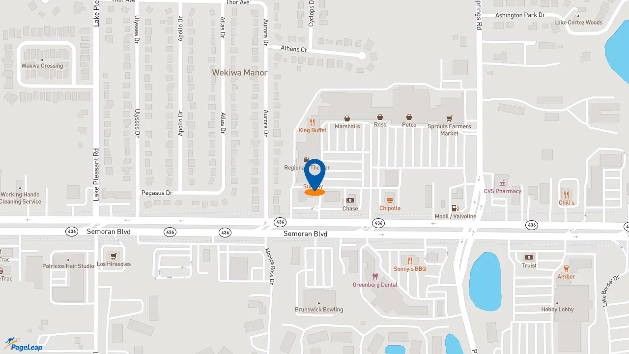 https://pageleap.com map showing location of Subway in Apopka.