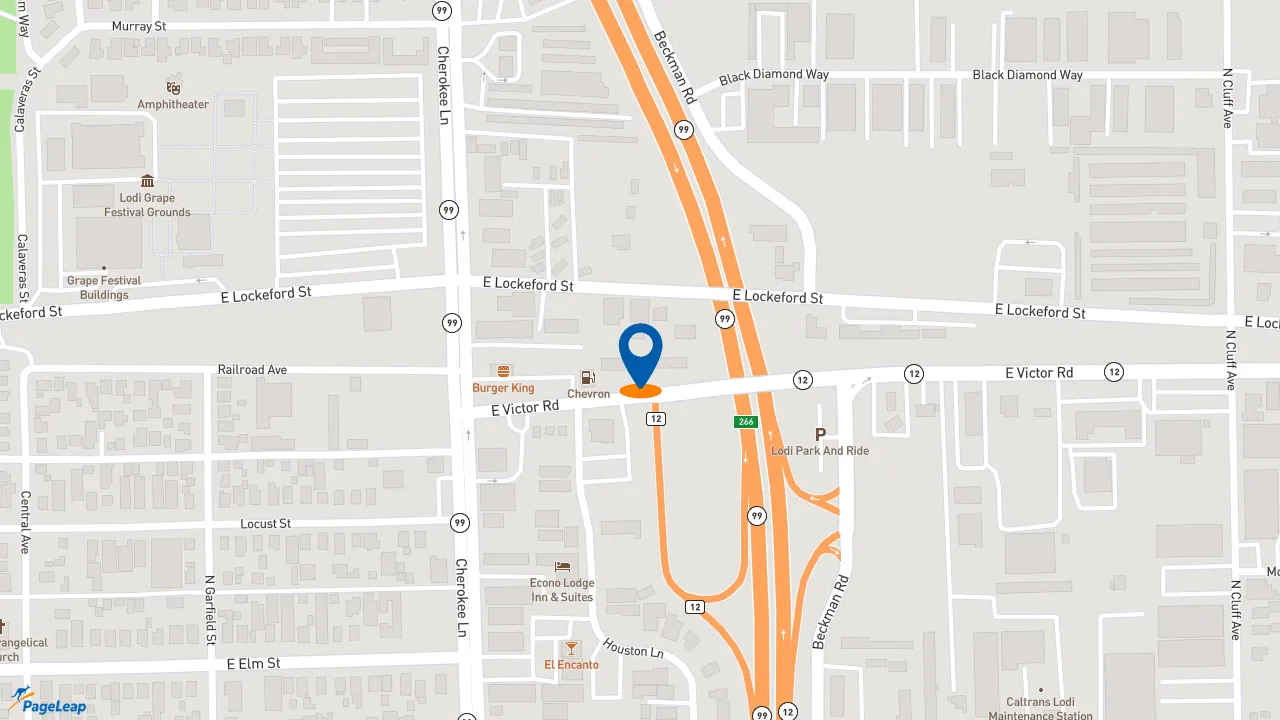 https://pageleap.com map showing location of Subway in Lodi.