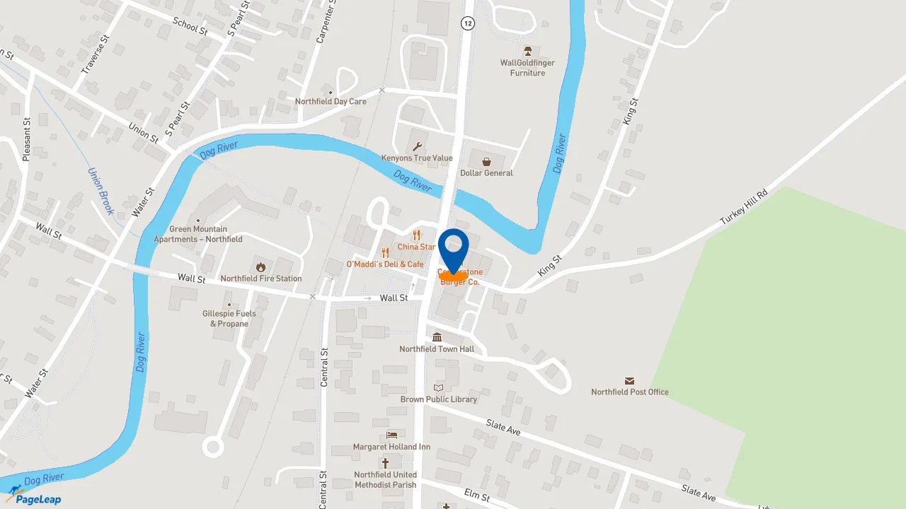 https://pageleap.com map showing location of Subway in Northfield.