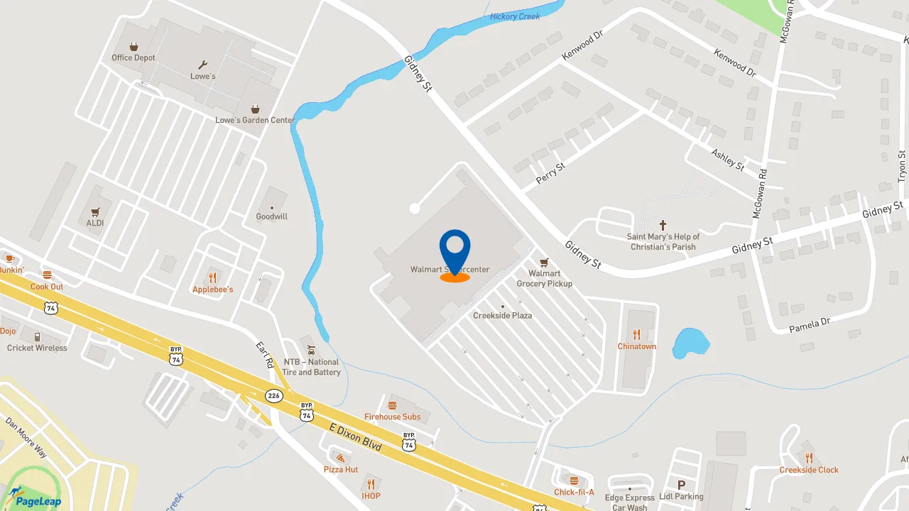 https://pageleap.com map showing location of Subway in Shelby.