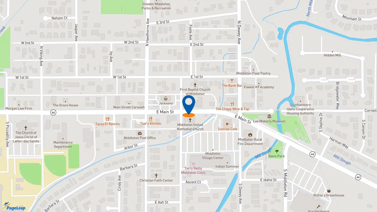 https://pageleap.com map showing location of Subway in Middleton.