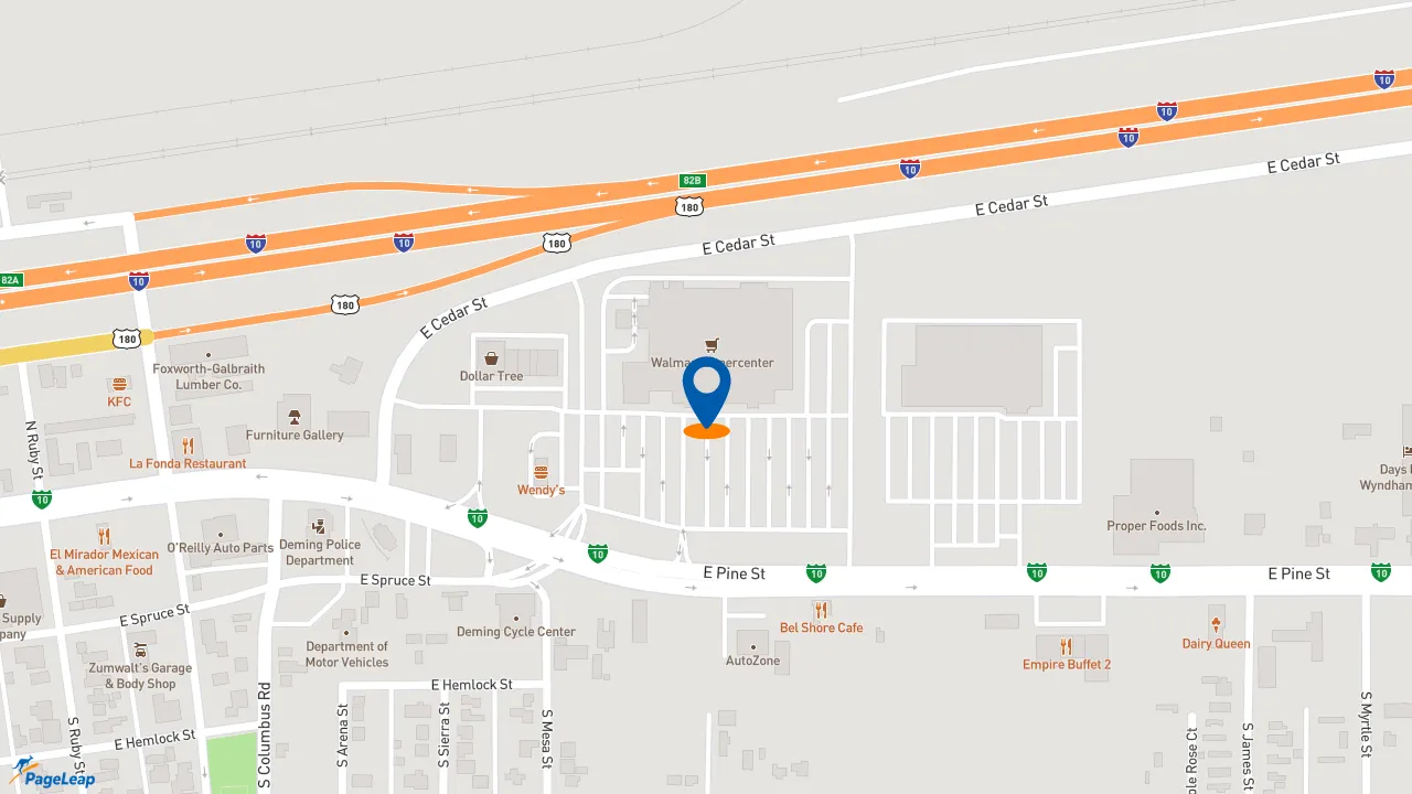 https://pageleap.com map showing location of Subway in Deming.