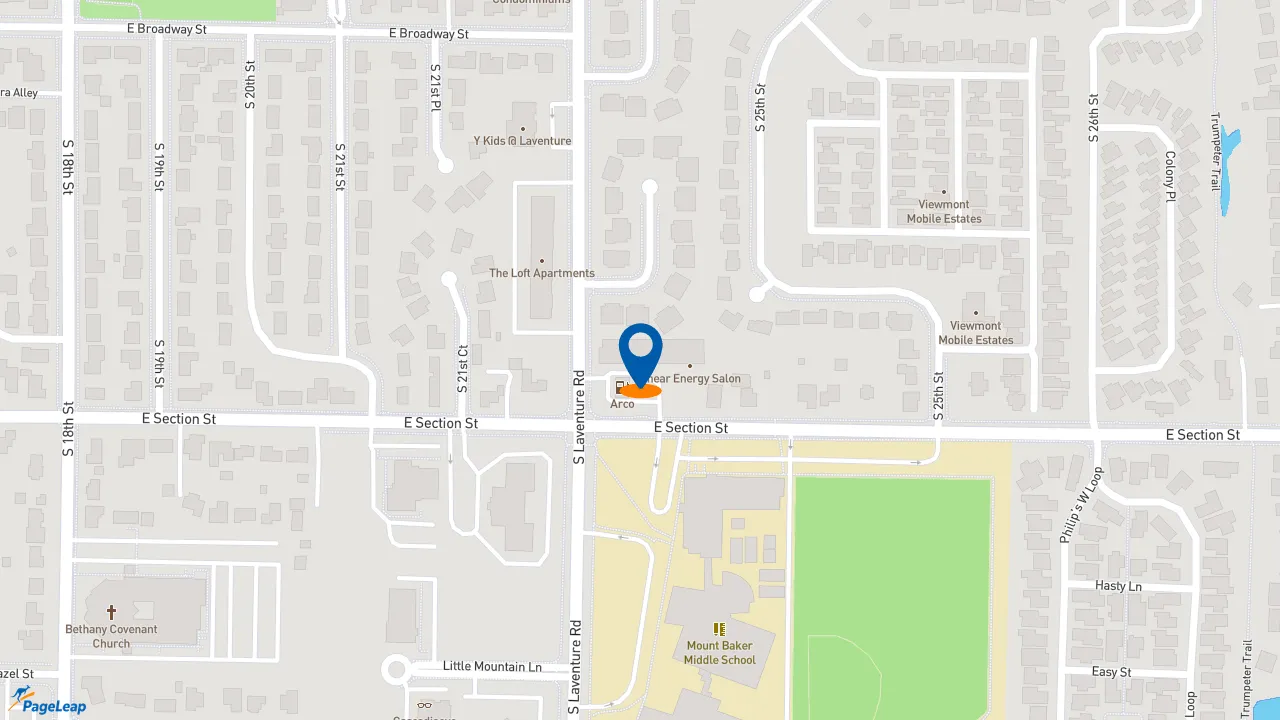 https://pageleap.com map showing location of Subway in Mount Vernon.