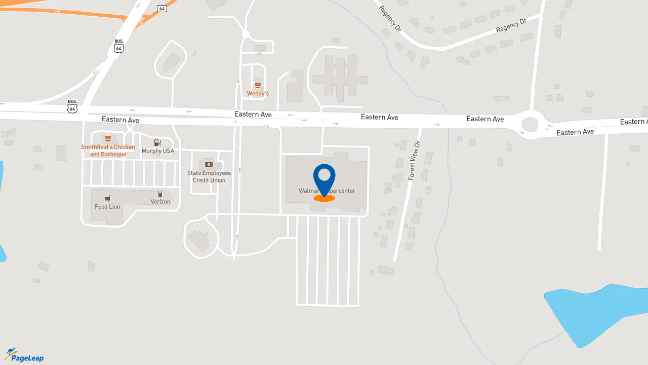 https://pageleap.com map showing location of Subway in Nashville.