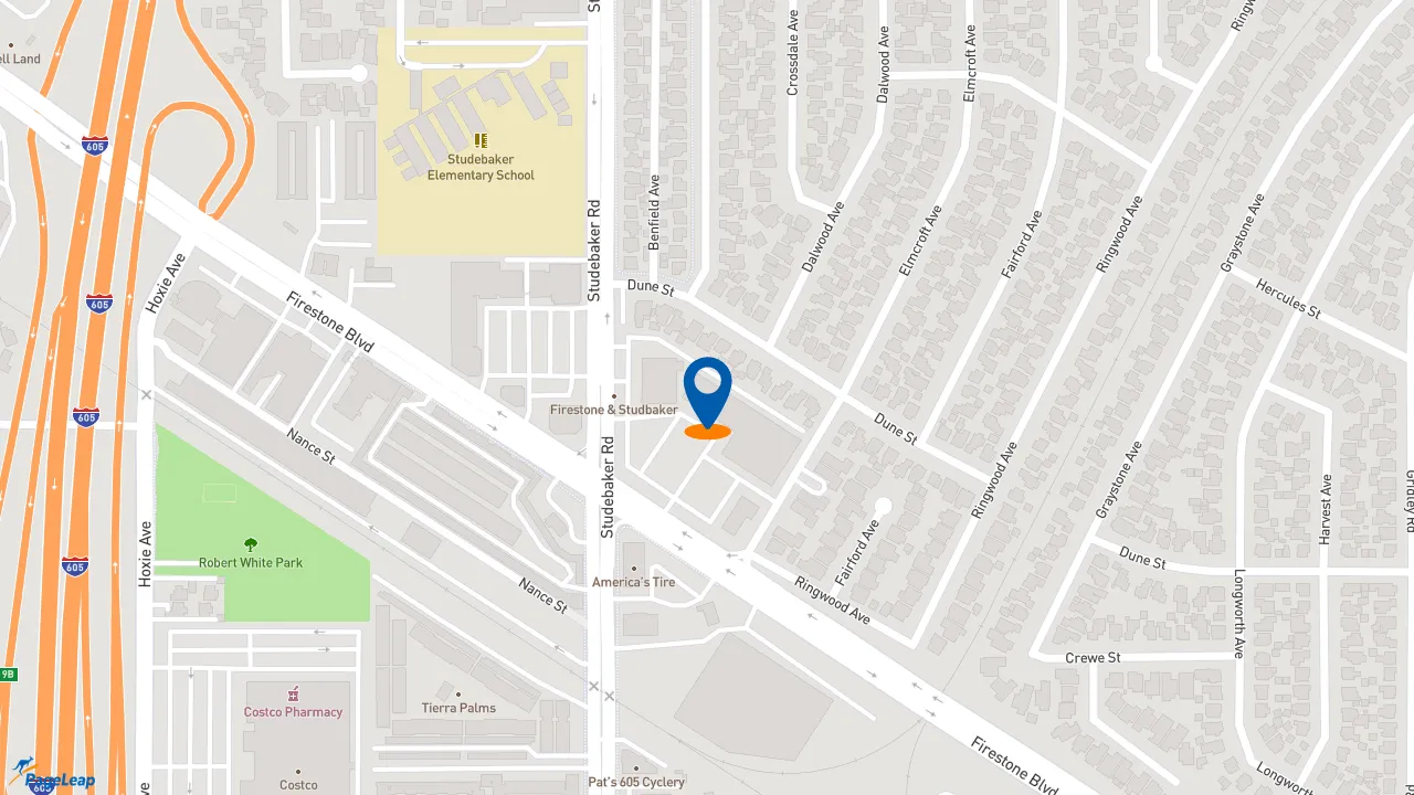 https://pageleap.com map showing location of Subway in Norwalk.