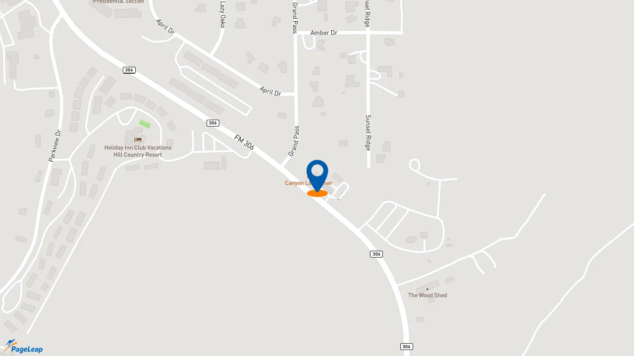 https://pageleap.com map showing location of Subway in Canyon Lake.