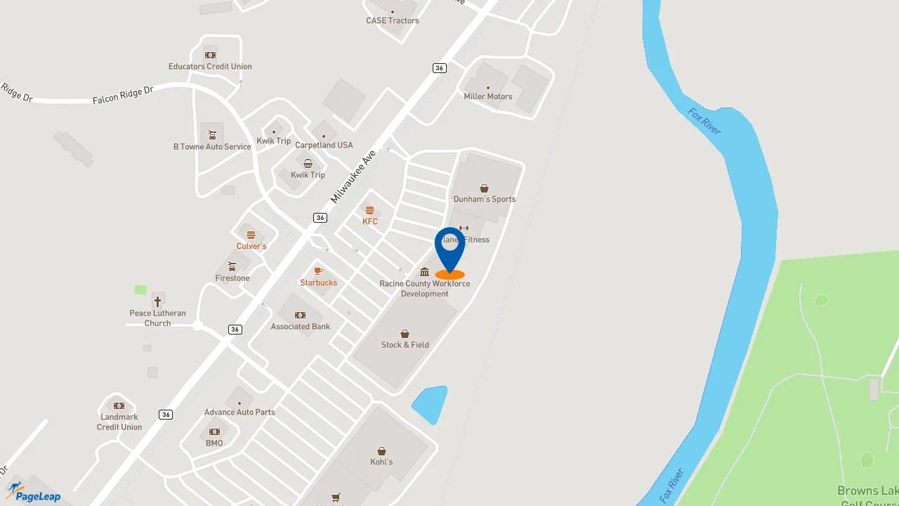 https://pageleap.com map showing location of Subway in Burlington.