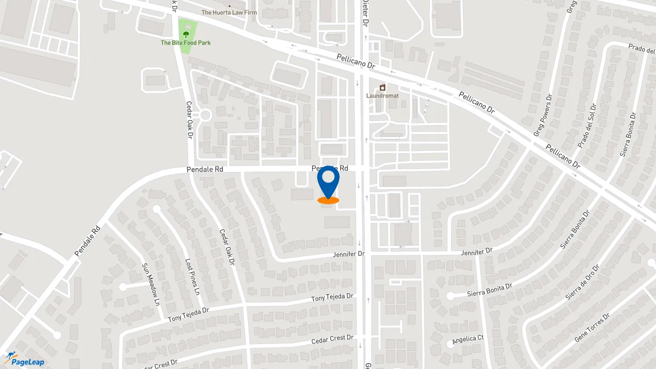 https://pageleap.com map showing location of Subway in El Paso.