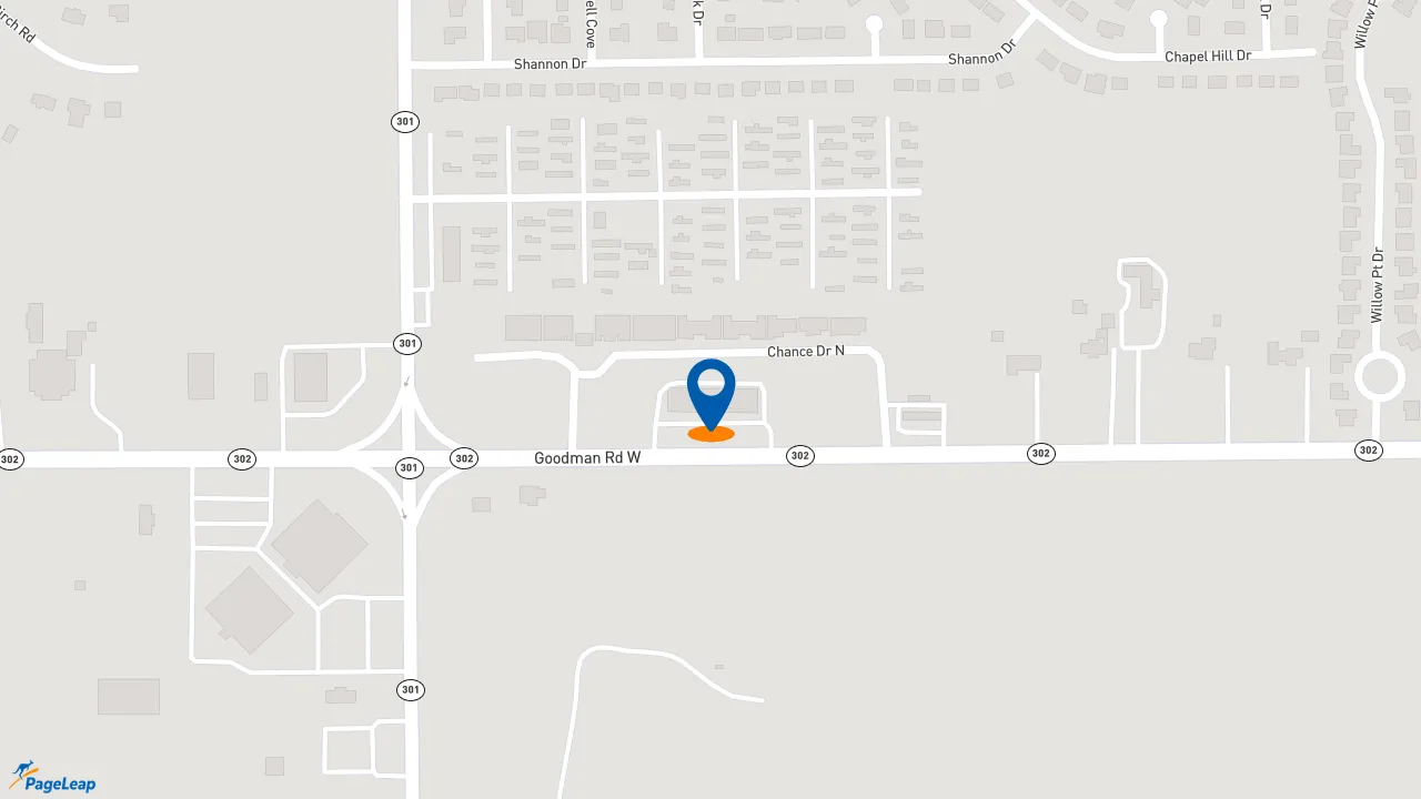 https://pageleap.com map showing location of Subway in Horn Lake.
