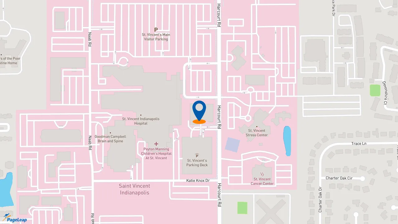 https://pageleap.com map showing location of Subway in Indianapolis.