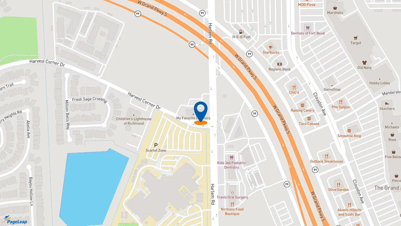 https://pageleap.com map showing location of Subway in Richmond.
