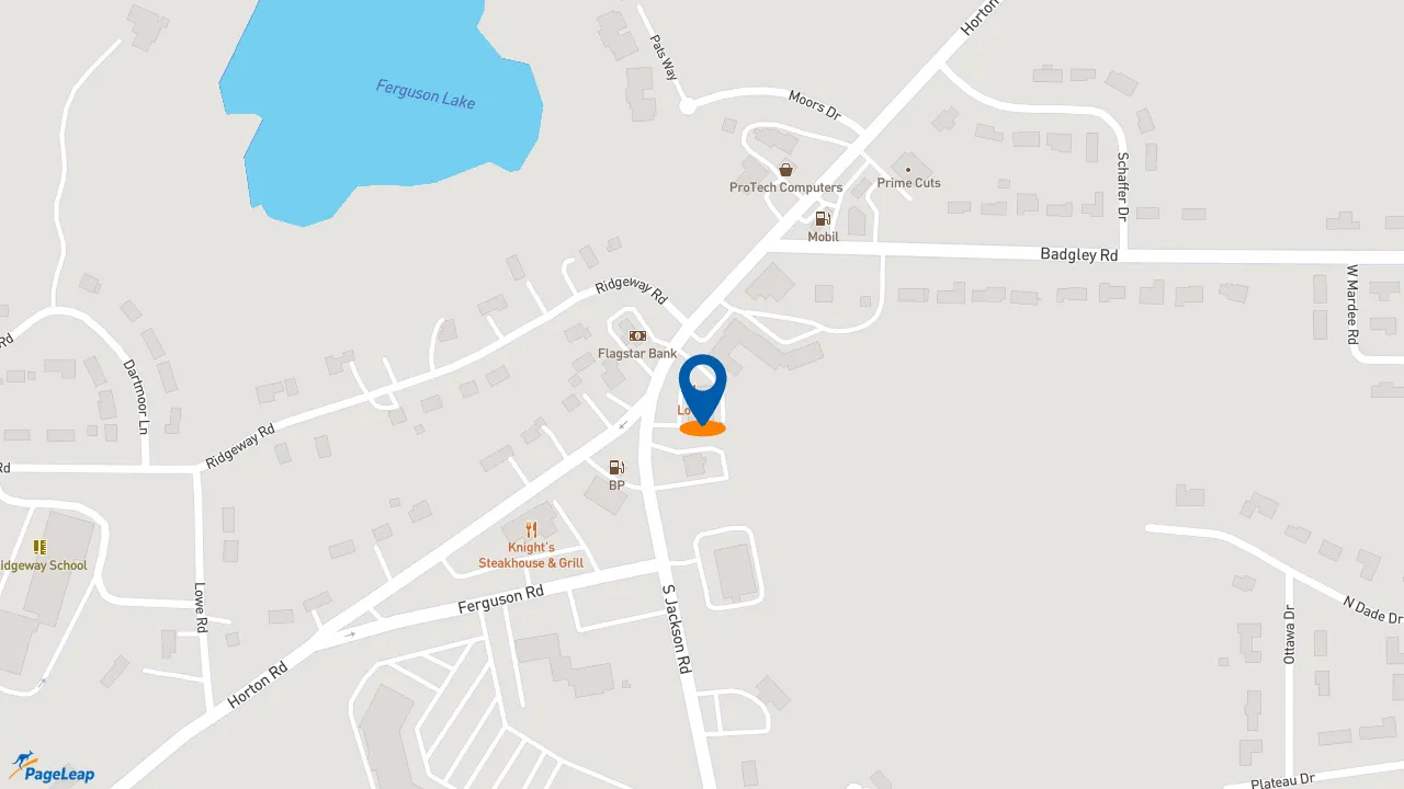 https://pageleap.com map showing location of Subway in Jackson.