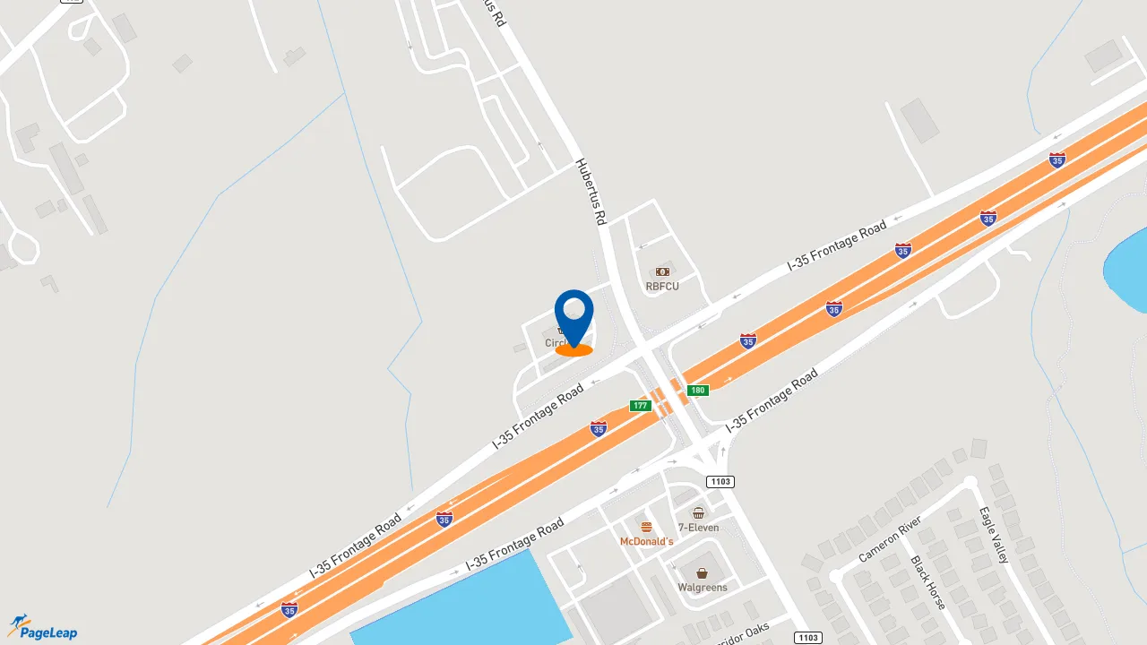 https://pageleap.com map showing location of Subway in New Braunfels.
