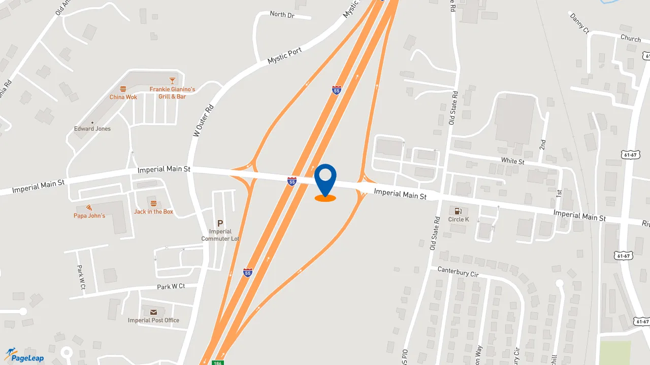 https://pageleap.com map showing location of Subway in Imperial.