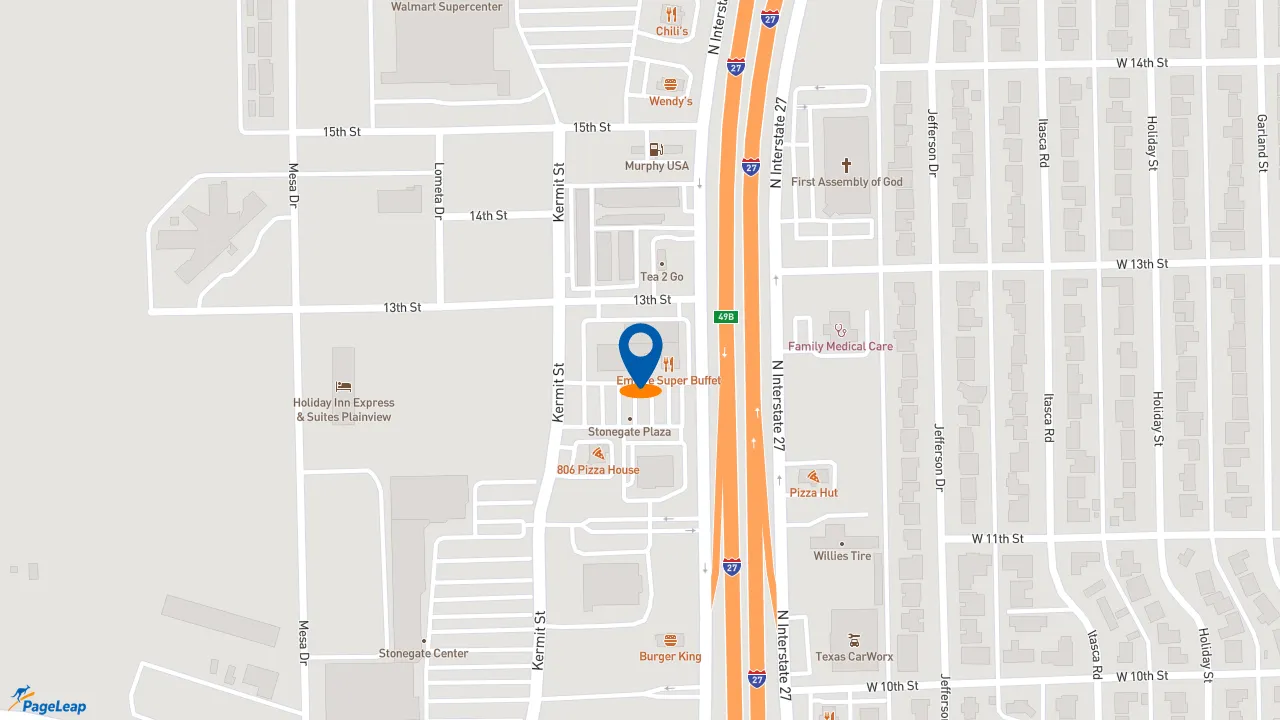 https://pageleap.com map showing location of Subway in Plainview.