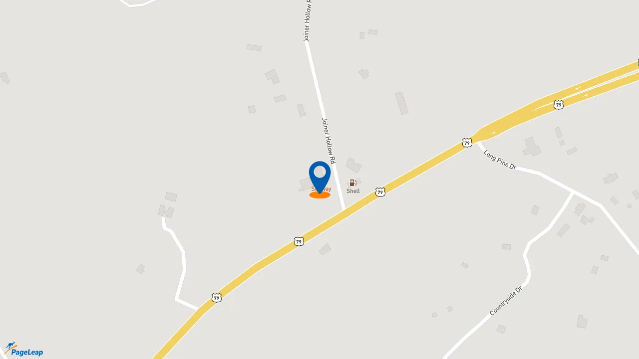 https://pageleap.com map showing location of Subway in Big Rock.