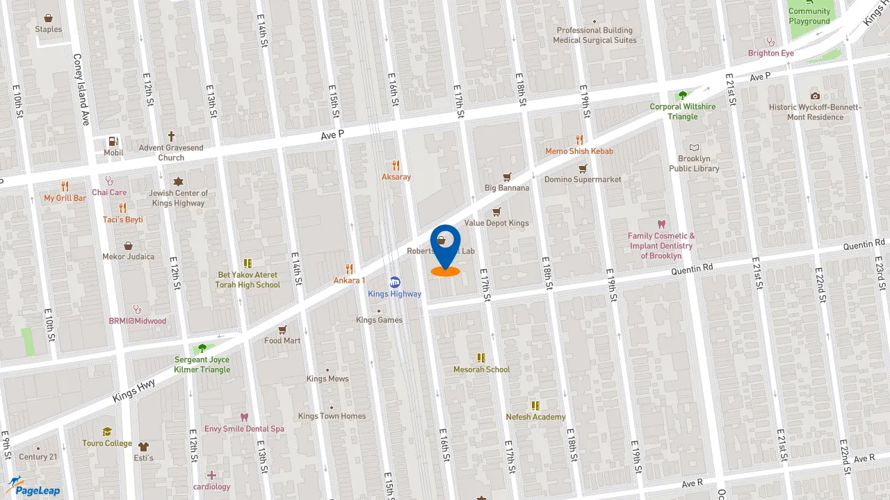 https://pageleap.com map showing location of Subway in City Of New York.