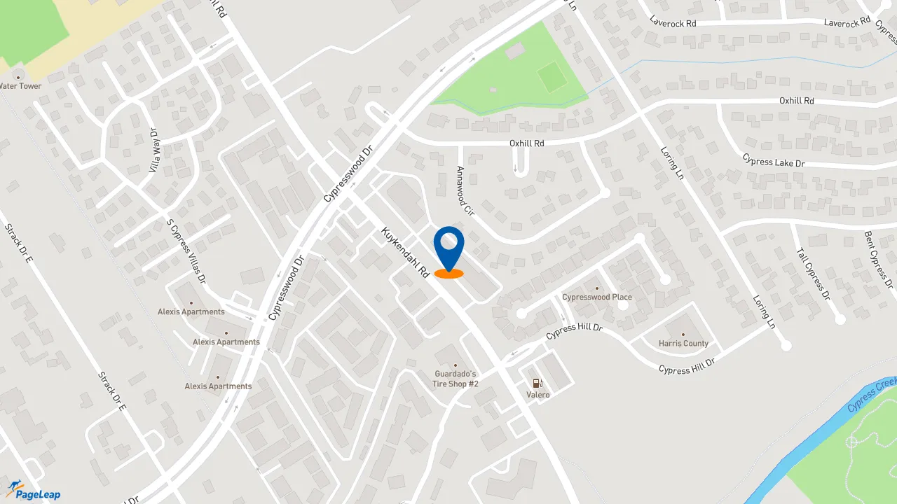 https://pageleap.com map showing location of Subway in Spring.