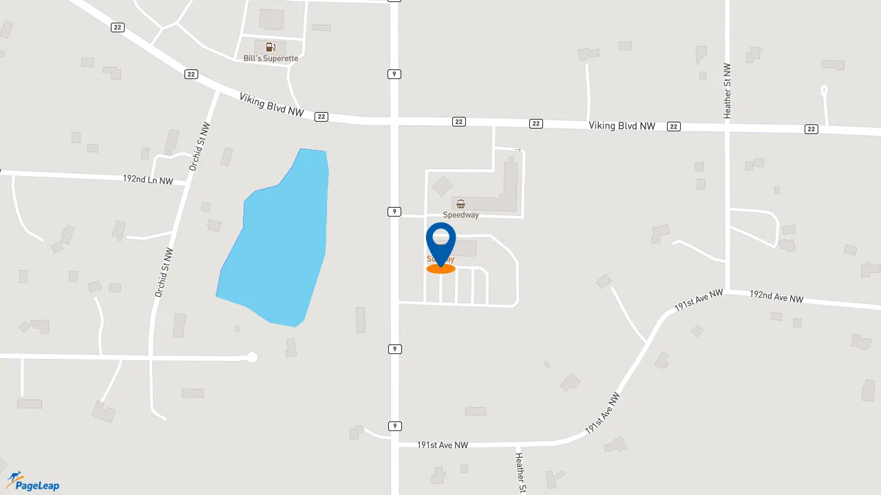 https://pageleap.com map showing location of Subway in Oak Grove.