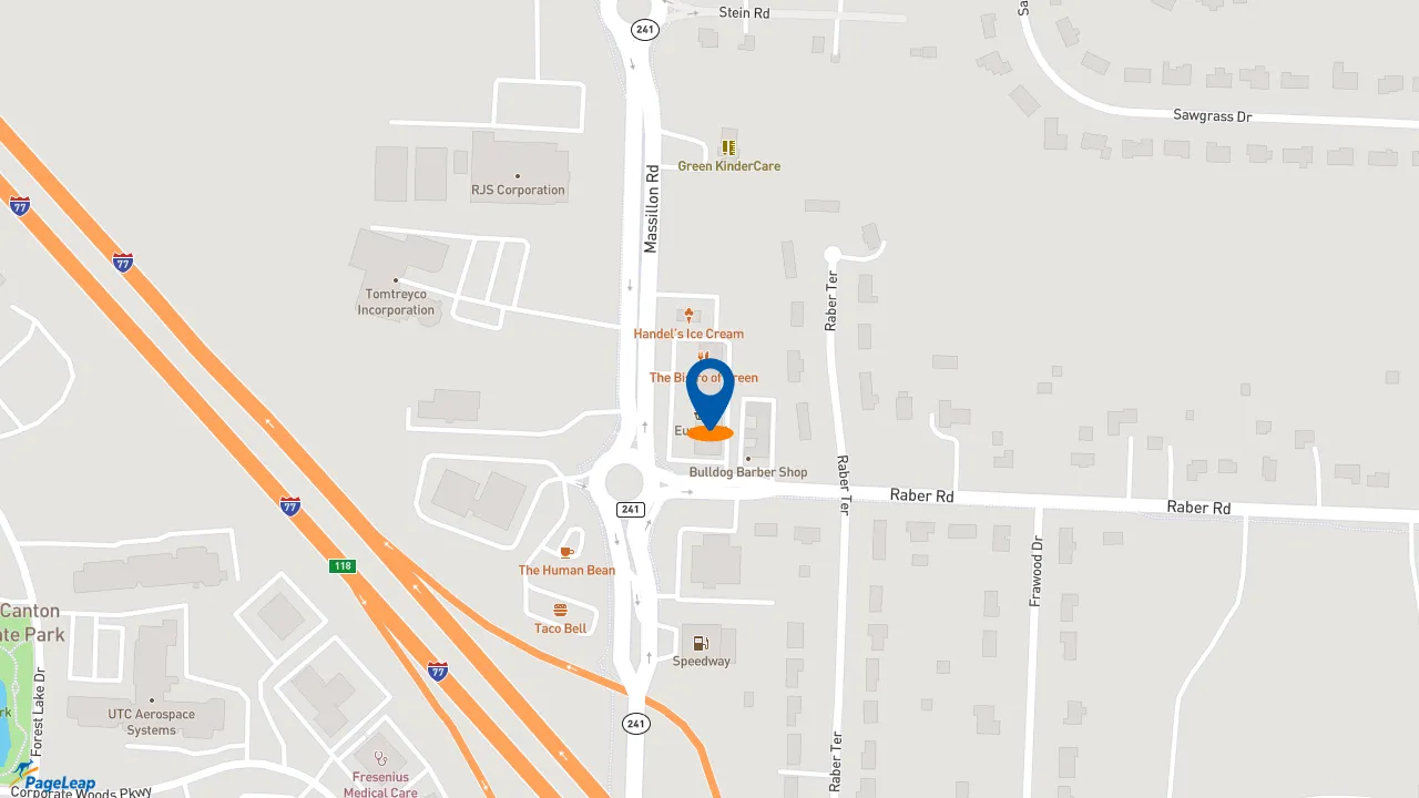 https://pageleap.com map showing location of Subway in Uniontown.