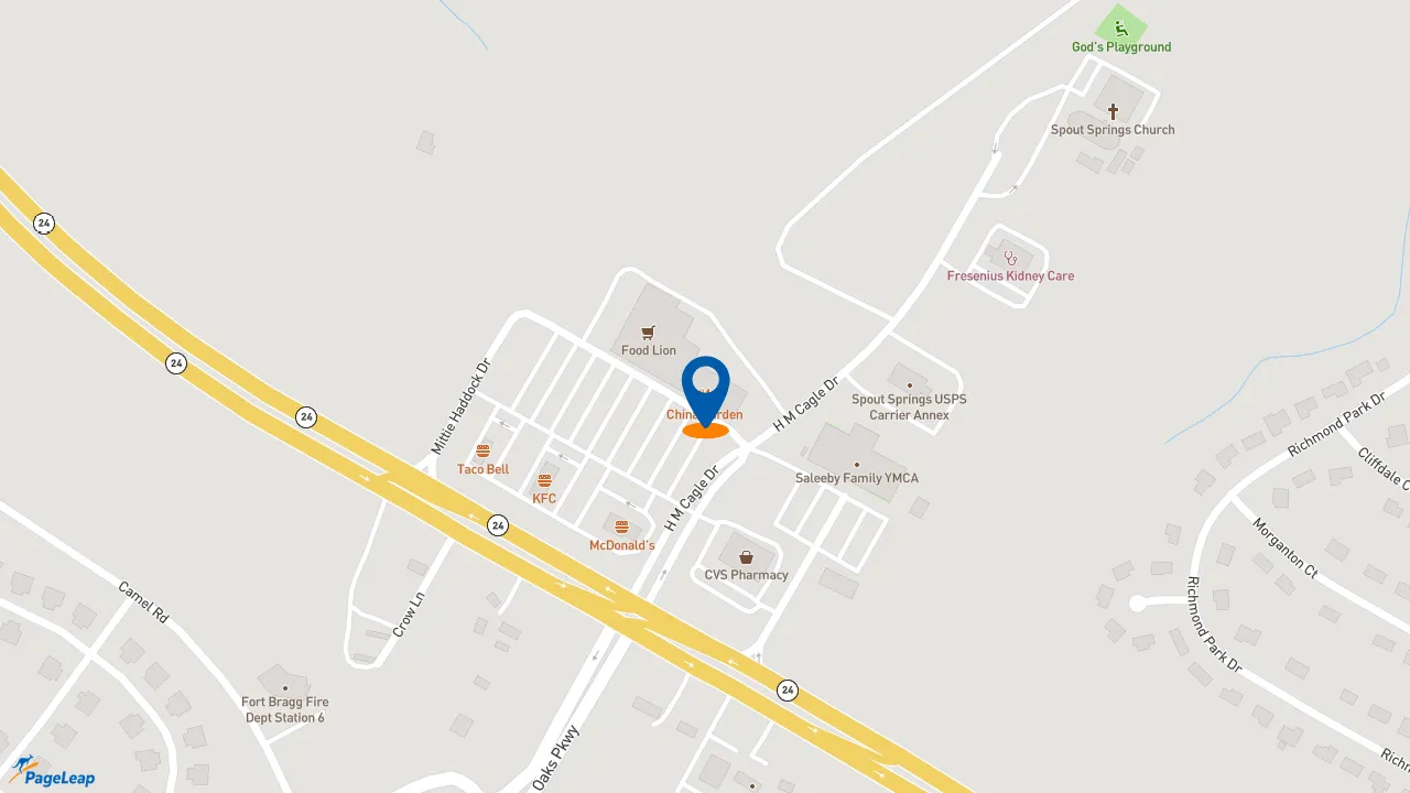 https://pageleap.com map showing location of Subway in Cameron.