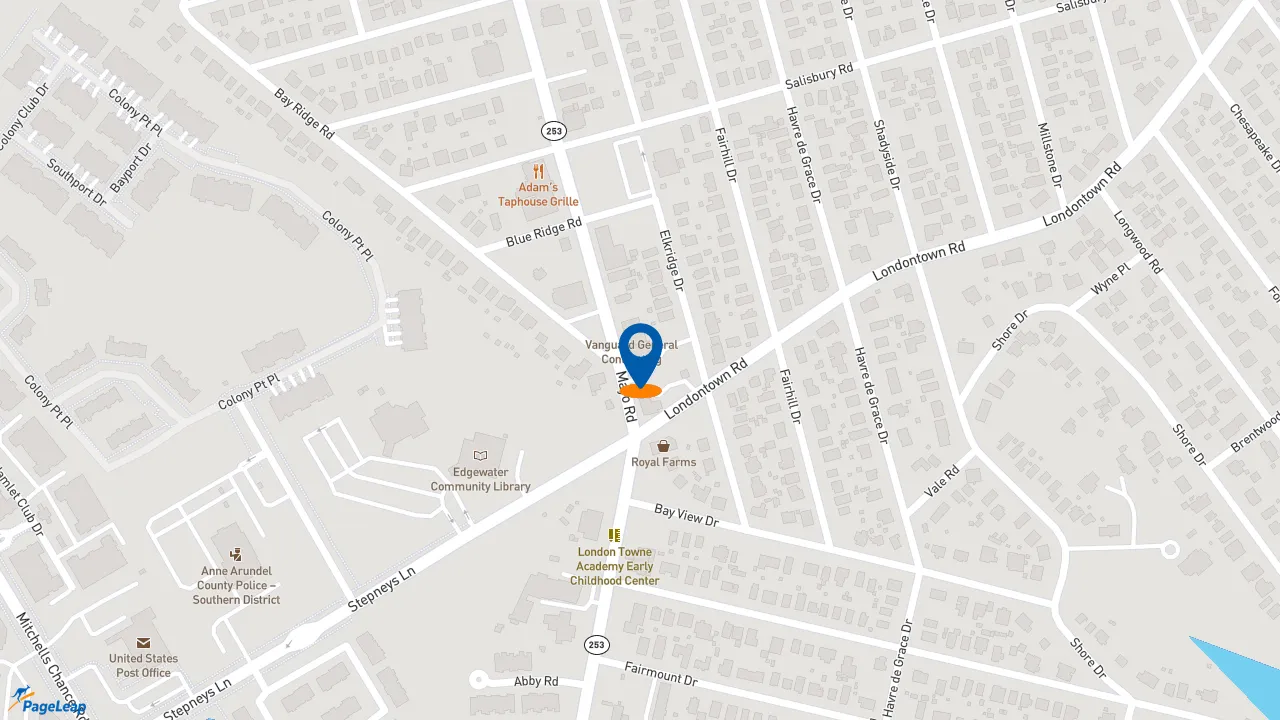 https://pageleap.com map showing location of Subway in Edgewater.
