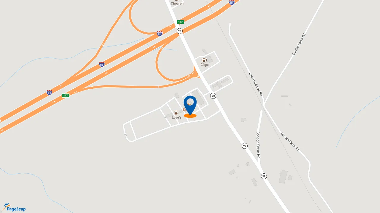 https://pageleap.com map showing location of Subway in Commerce.