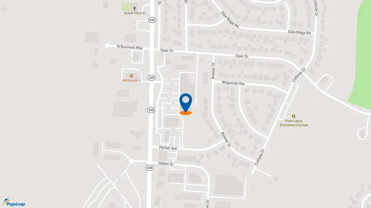 https://pageleap.com map showing location of Subway in New Carlisle.