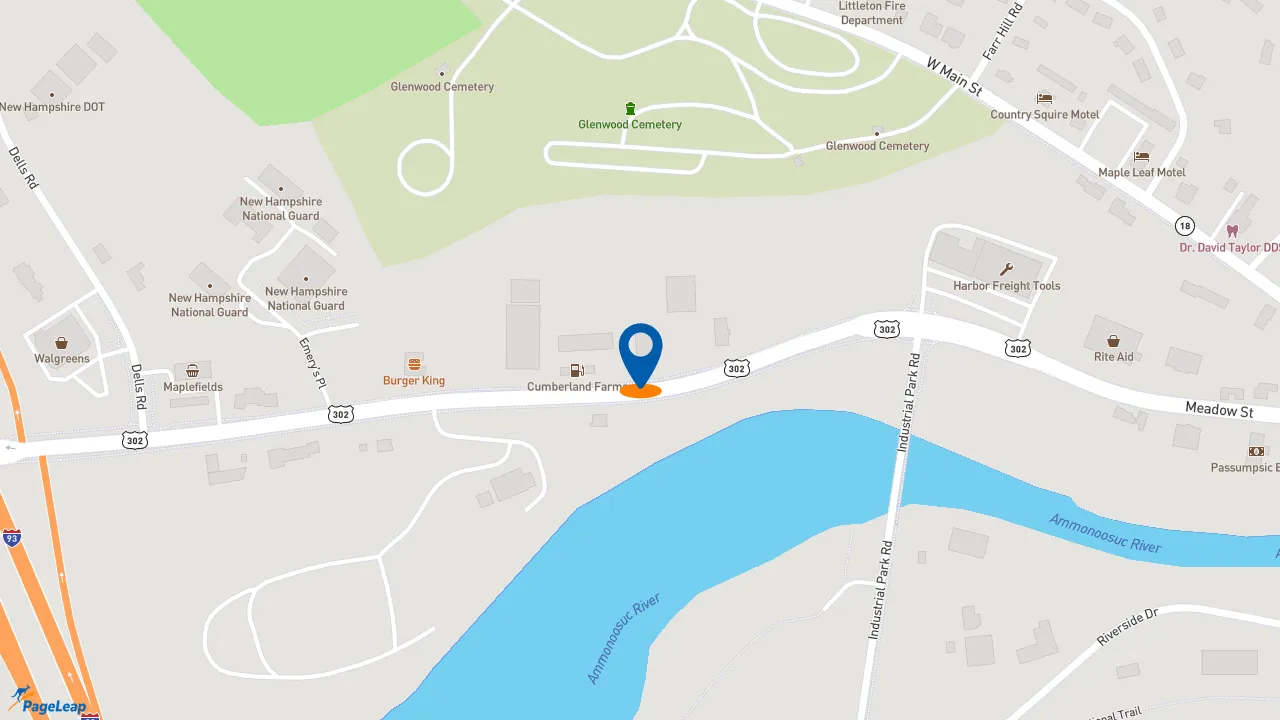 https://pageleap.com map showing location of Subway in Littleton.