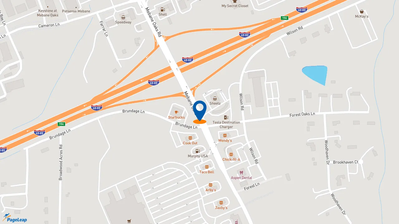 https://pageleap.com map showing location of Subway in Mebane.