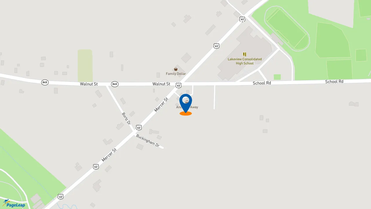 https://pageleap.com map showing location of Subway in Stoneboro.