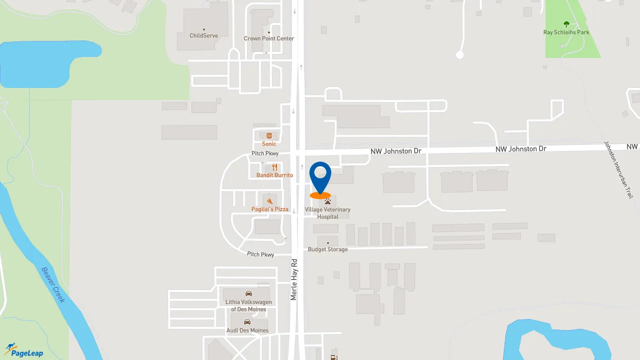 https://pageleap.com map showing location of Subway in Johnston.