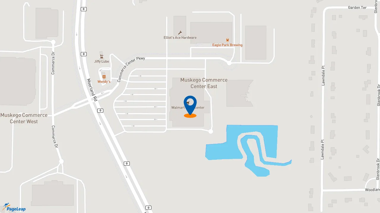https://pageleap.com map showing location of Subway in Muskego.