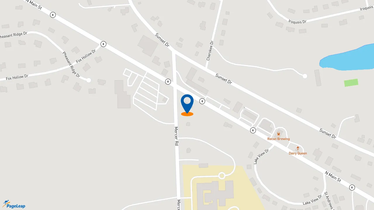 https://pageleap.com map showing location of Subway in Butler.