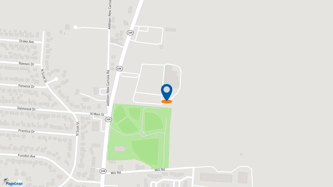 https://pageleap.com map showing location of Subway in New Carlisle.