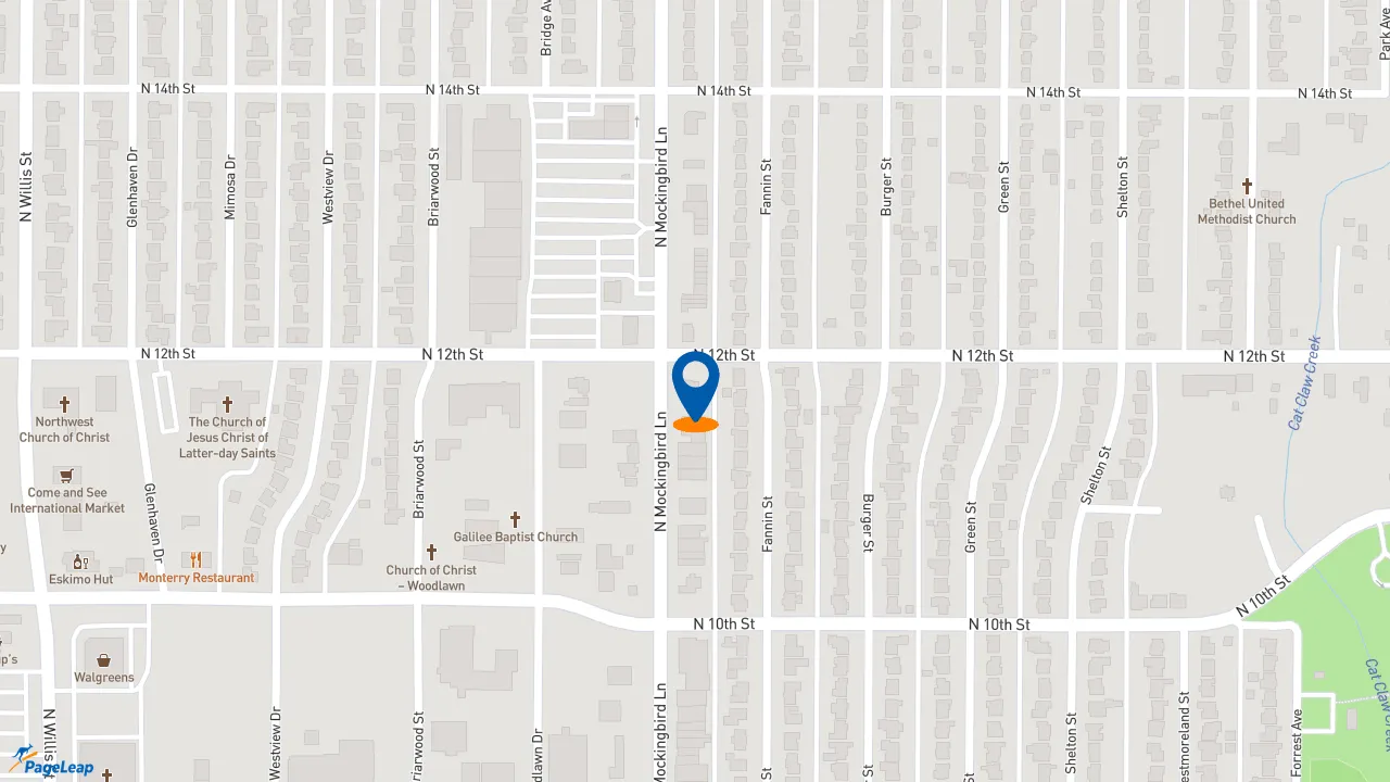 https://pageleap.com map showing location of Subway in Abilene.
