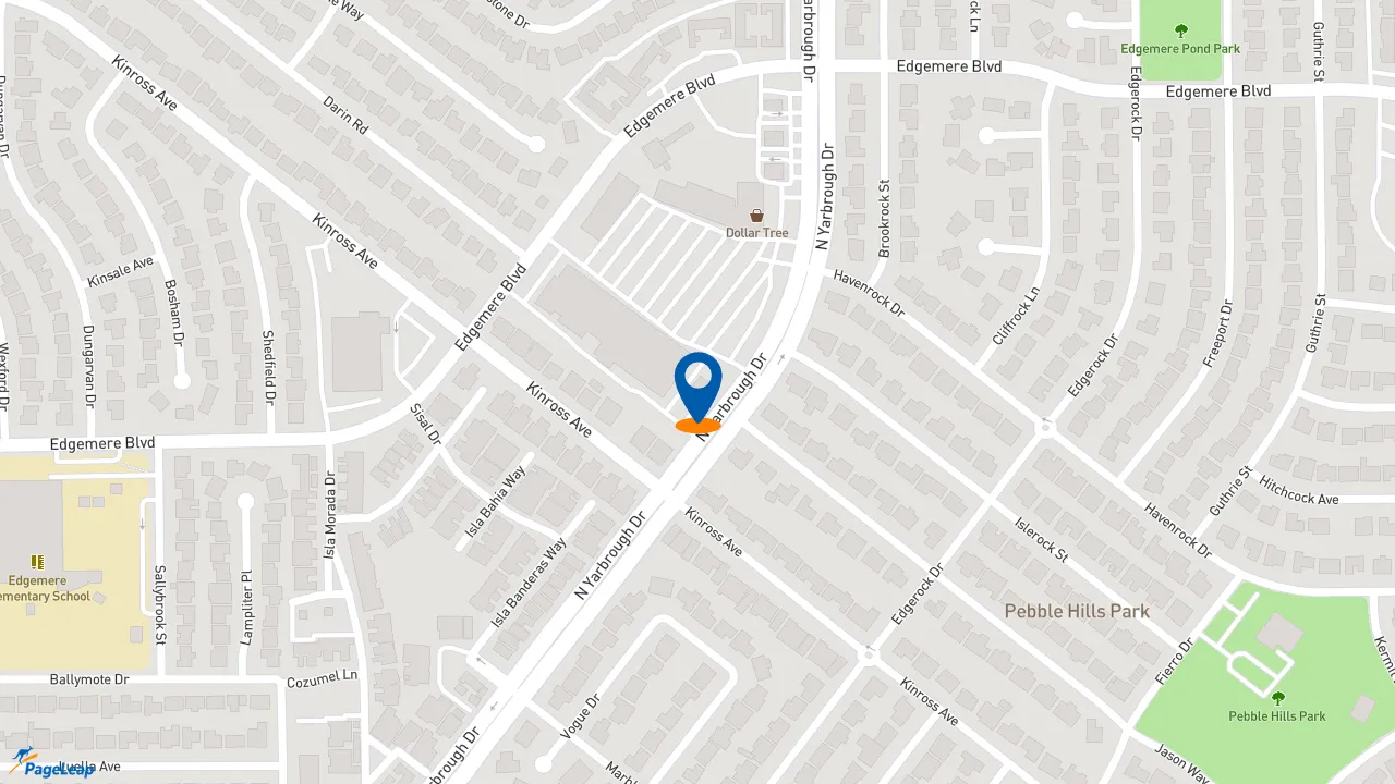 https://pageleap.com map showing location of Subway in El Paso.