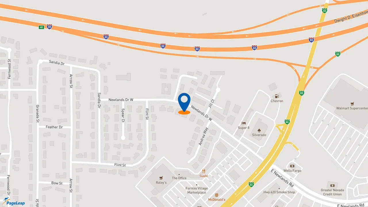 https://pageleap.com map showing location of Subway in Fernley.