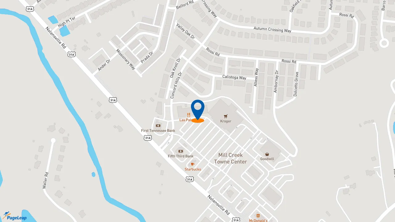 https://pageleap.com map showing location of Subway in Brentwood.