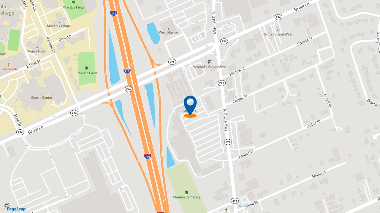 https://pageleap.com map showing location of Subway in Pensacola.