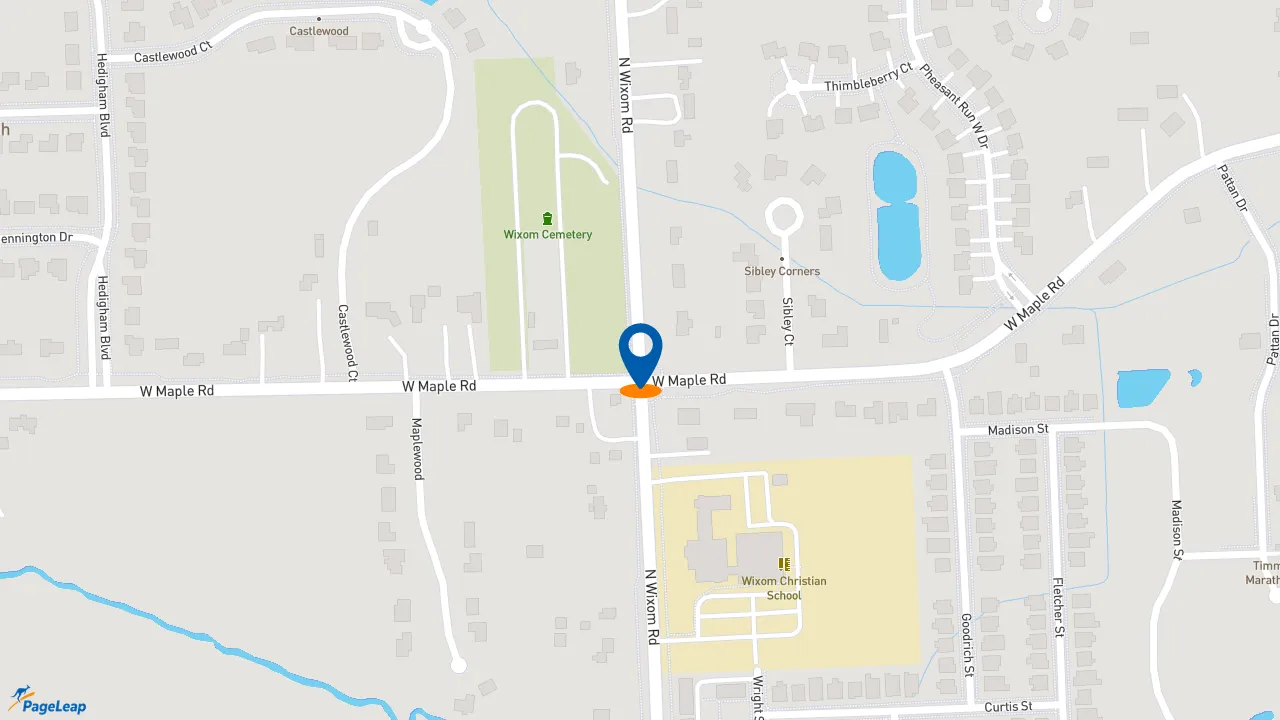 https://pageleap.com map showing location of Subway in Wixom.