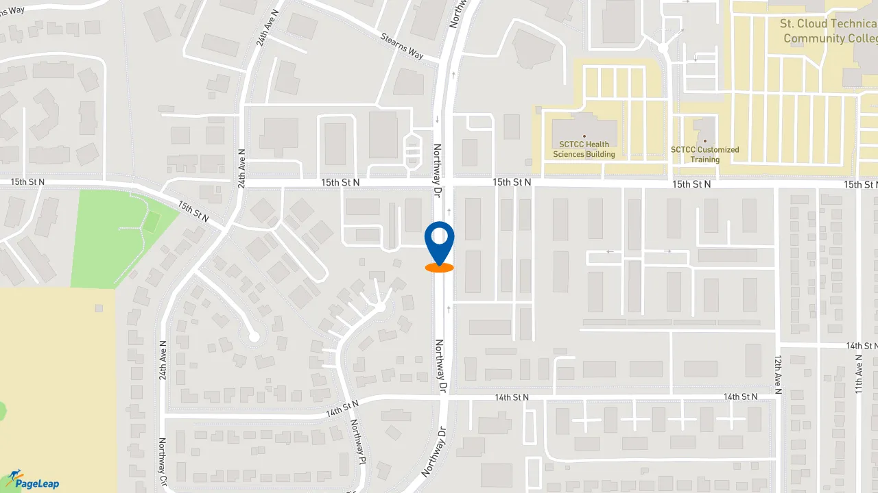 https://pageleap.com map showing location of Subway in Saint Cloud.
