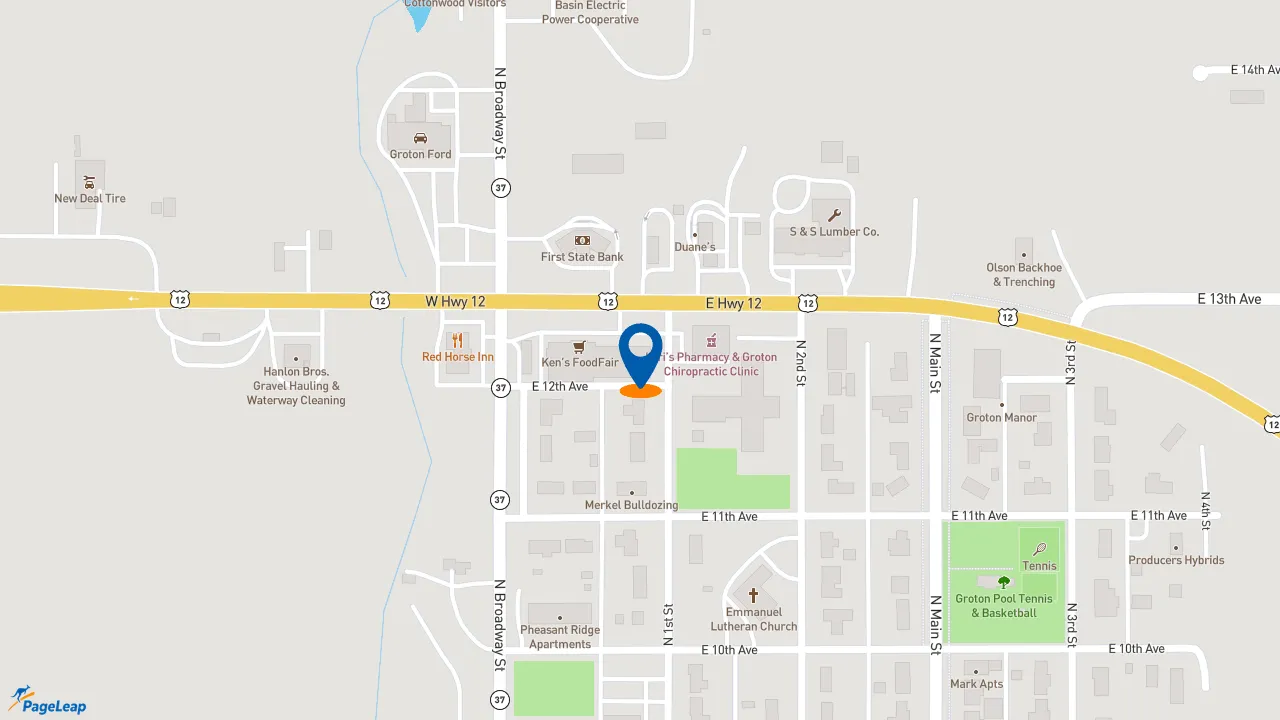 https://pageleap.com map showing location of Subway in Groton.