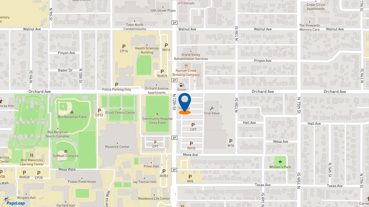 https://pageleap.com map showing location of Subway in Grand Junction.