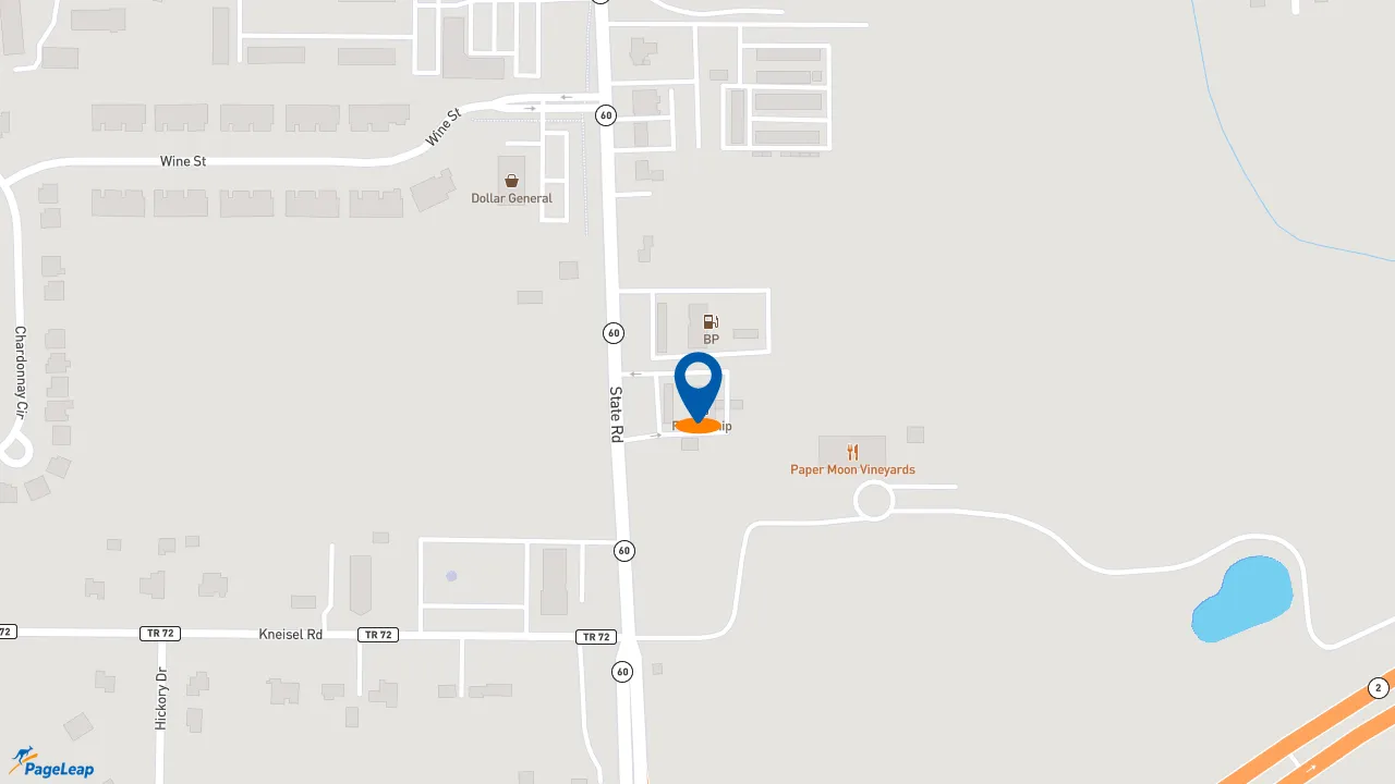 https://pageleap.com map showing location of Subway in Vermilion.