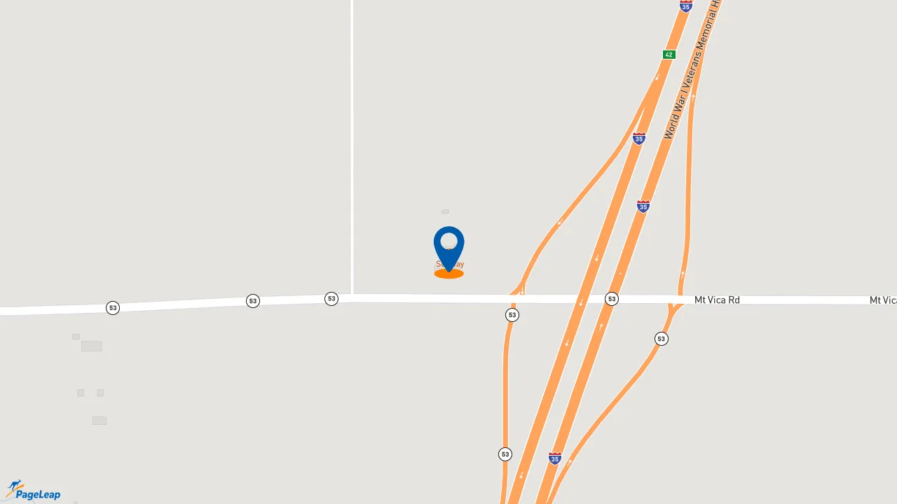 https://pageleap.com map showing location of Subway in Springer.